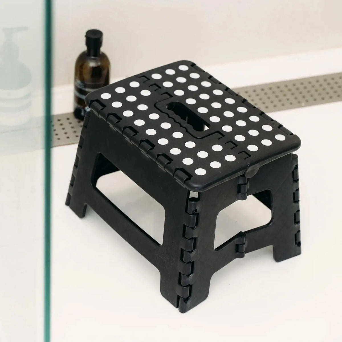 Stool Portable Plastic Foldable Chair Outdoor Bathroom Kitchen Adult Kids Black - Image 9