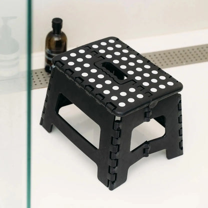 Stool Portable Plastic Foldable Chair Outdoor Bathroom Kitchen Adult Kids Black - Image 9