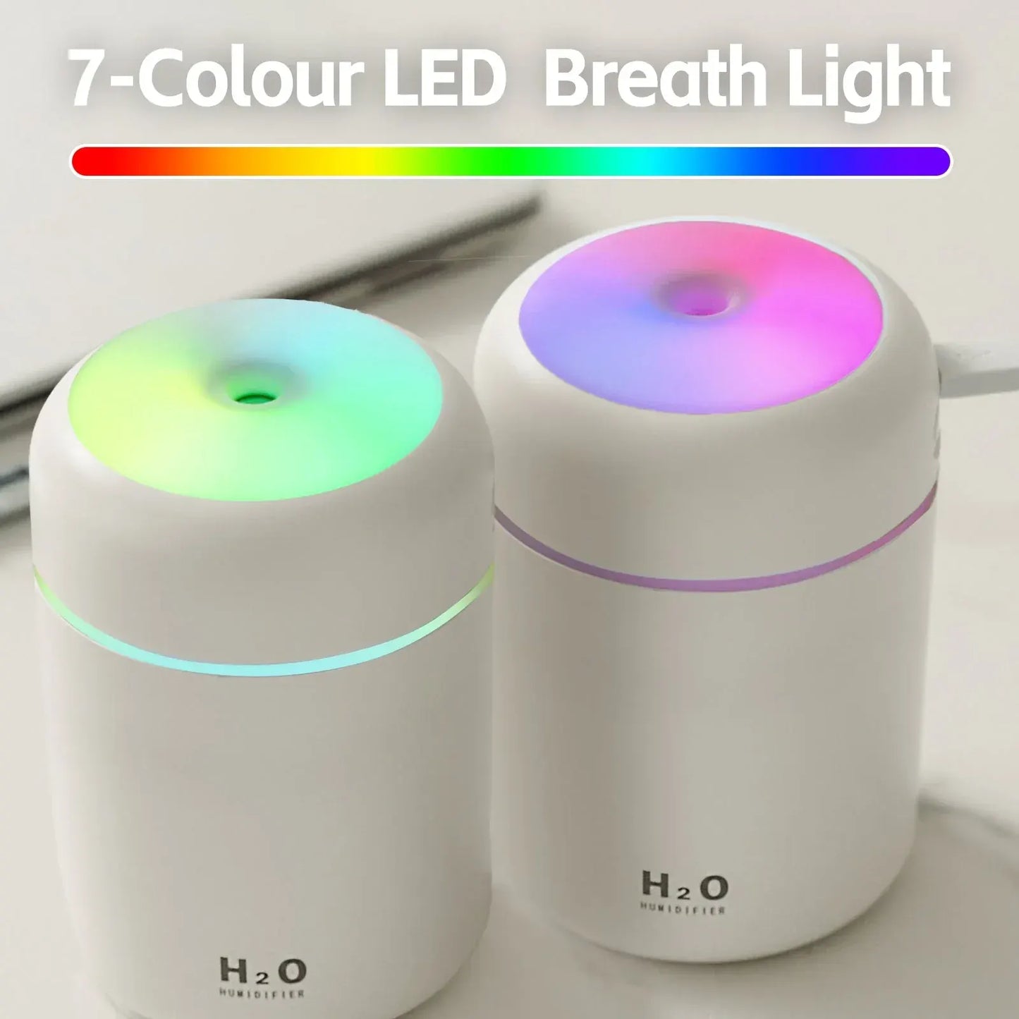 Livingtoday Mini LED Ultrasonic Humidifier 300ml - Image 5