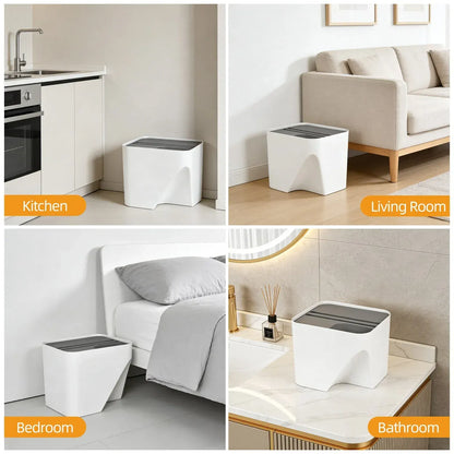 12L Stackable Plastic Kitchen Trash Bin Household Classification Storage Box - Image 4