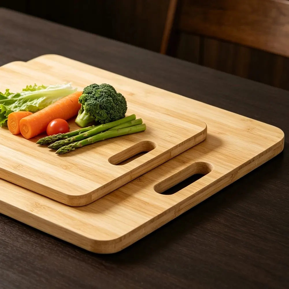 3-Piece Bamboo Cutting Board Set – Cheese, Fruit, Vegetable & Kitchen Chopping Boards - Image 8