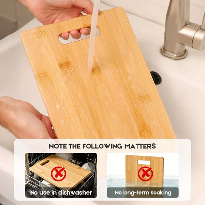 3-Piece Bamboo Cutting Board Set – Cheese, Fruit, Vegetable & Kitchen Chopping Boards - Image 9