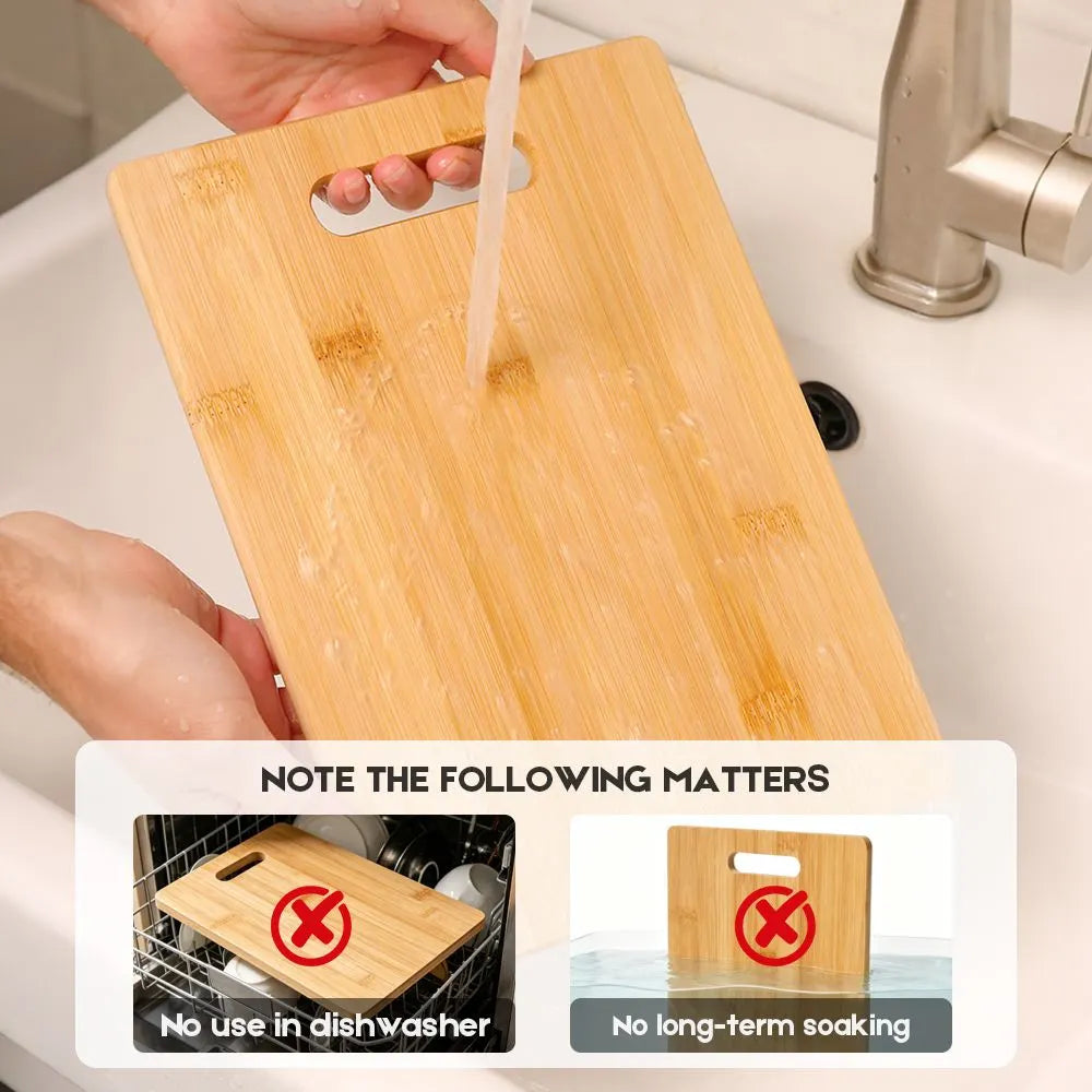 6 Pcs Bamboo Cheese Cutting & Serving Board Set – Moso Bamboo, Reversible, BPA-Free - Image 6