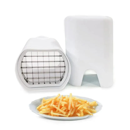 Manual Potato Fries Cutter 10x8x18cm Stainless Steel Vegetable Slicer Easy Press Dishwasher Safe Kitchen Chopper