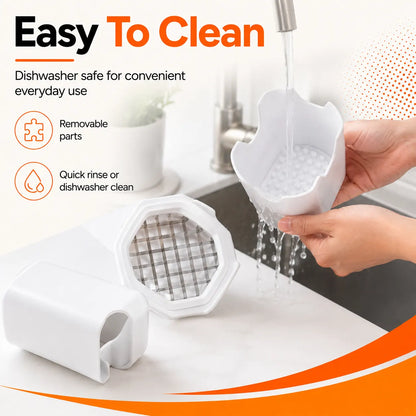 Manual Potato Fries Cutter 10x8x18cm Stainless Steel Vegetable Slicer Easy Press Dishwasher Safe Kitchen Chopper - Image 9