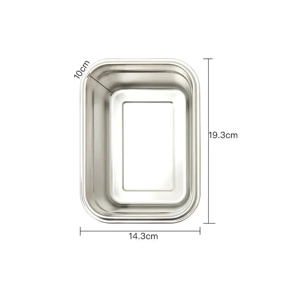 Clevinger Stainless Steel Bamboo Extra Large Lunch Box 2000ml - Image 4