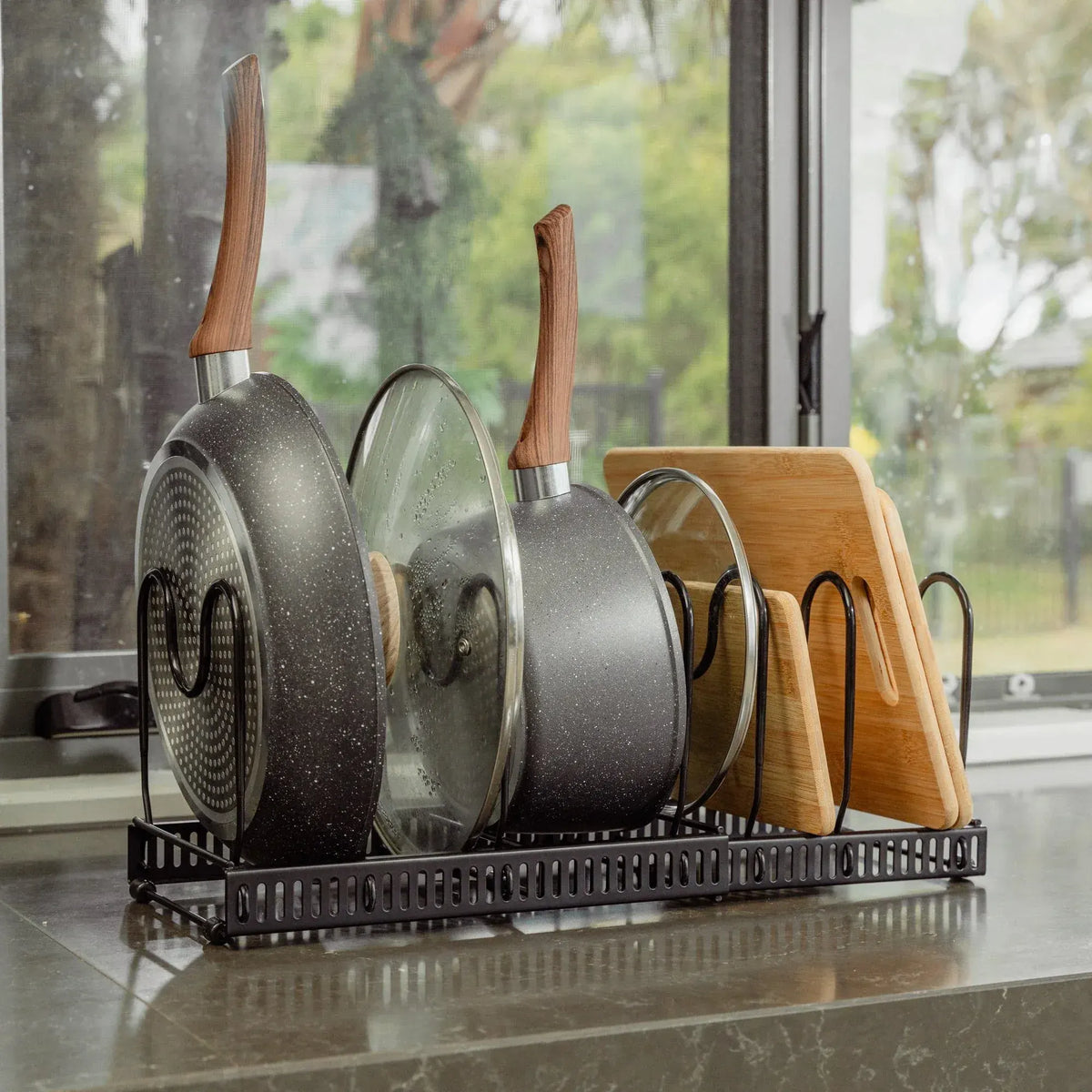 Livingtoday Expandable Pan Organiser - Image 2