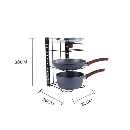 Livingtoday Single Side 5 Levels Vertical Kitchen Organizer - Image 4
