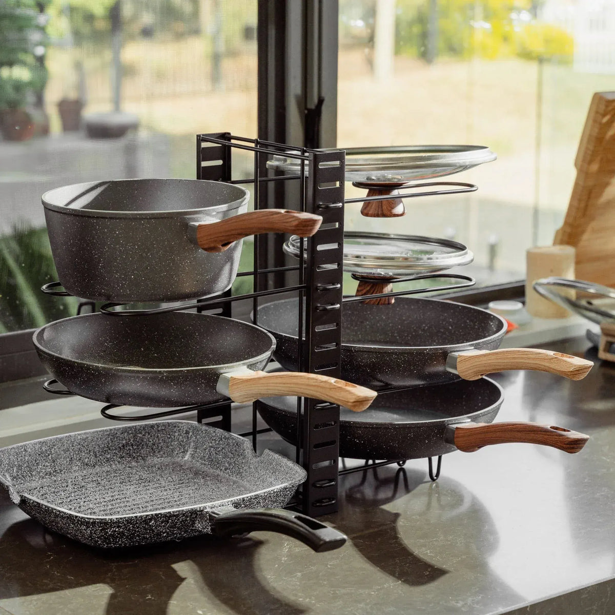 Livingtoday Kitchen Rack Double Sided Organiser - Image 2