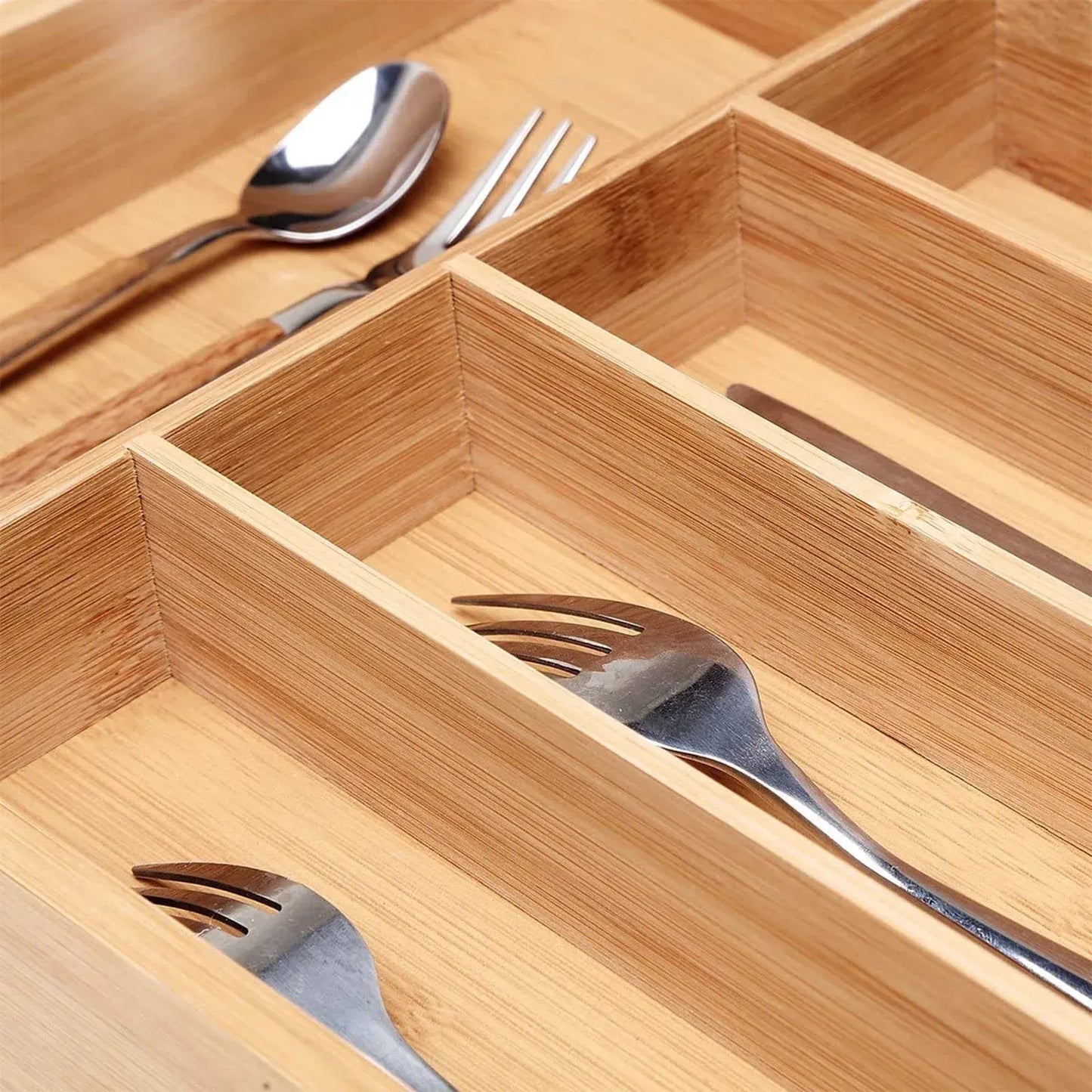Bamboo Cutlery Tray - Image 3