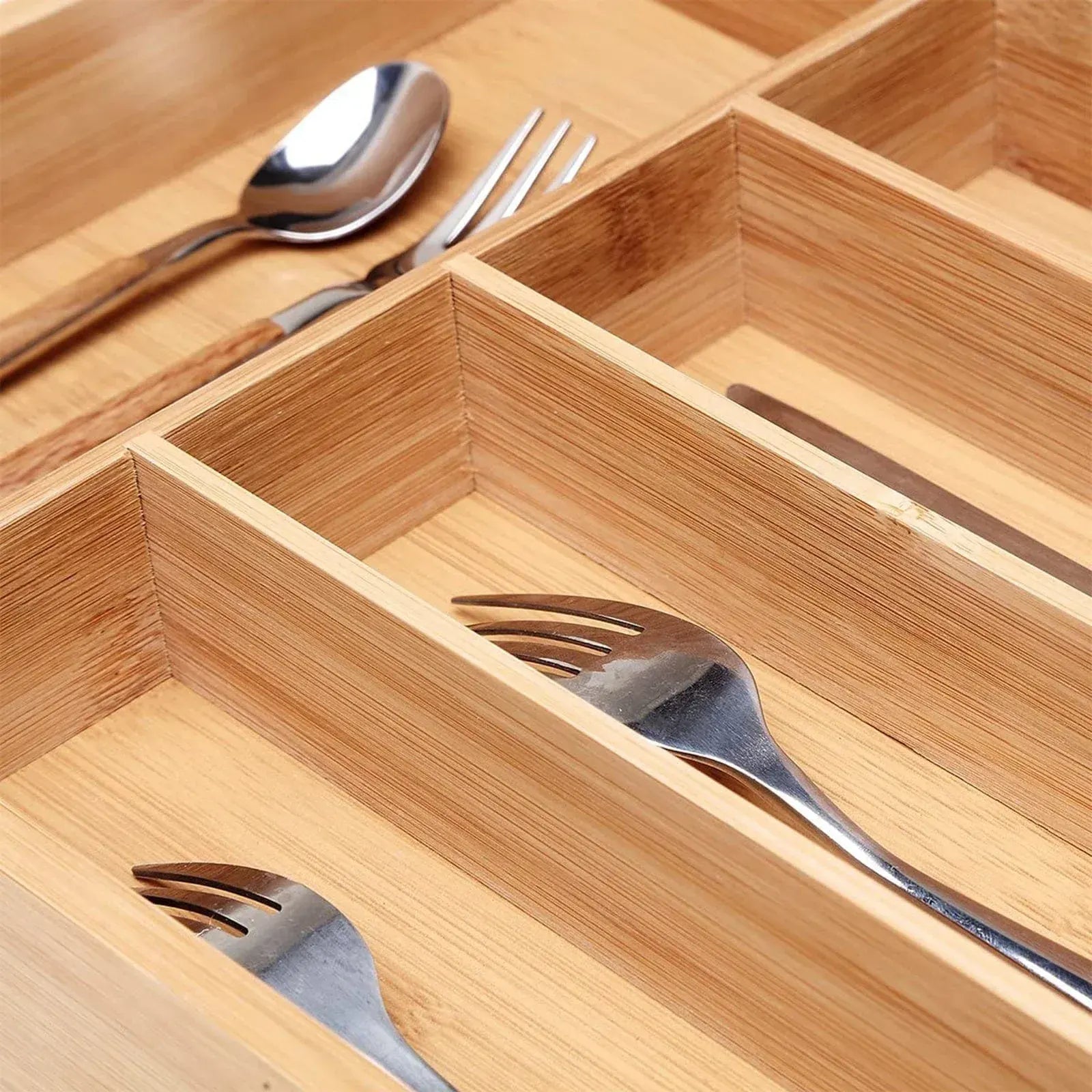 Bamboo Cutlery Tray - Image 3