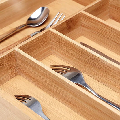 Bamboo Cutlery Tray - Image 3