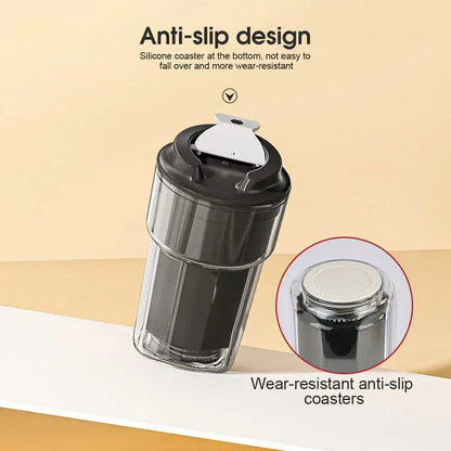 460ml Double wall insulated Coffee Cup Black - Image 3
