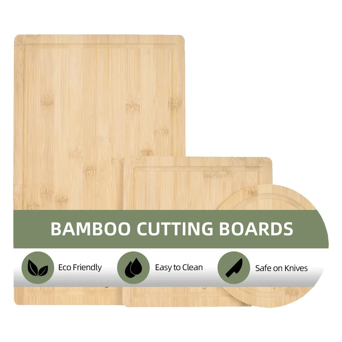 3 Pcs Bamboo Cutting Board - Image 3