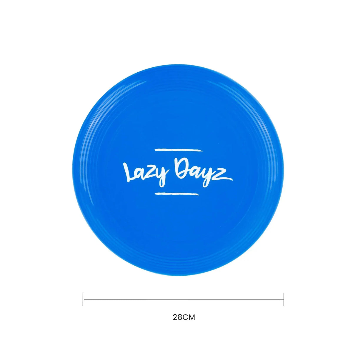 28cm Lazy Dayz Jumbo Neon Beach Frisbee - Blue - Image 3