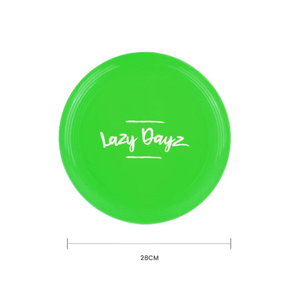 28cm Lazy Dayz Jumbo Neon Beach Frisbee - Green - Image 3