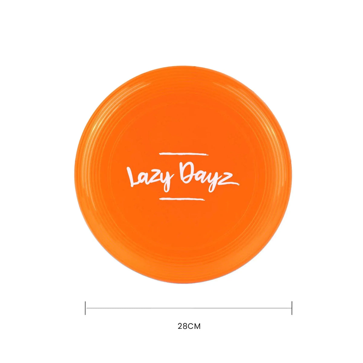 28cm Lazy Dayz Jumbo Neon Beach Frisbee - Orange - Image 3