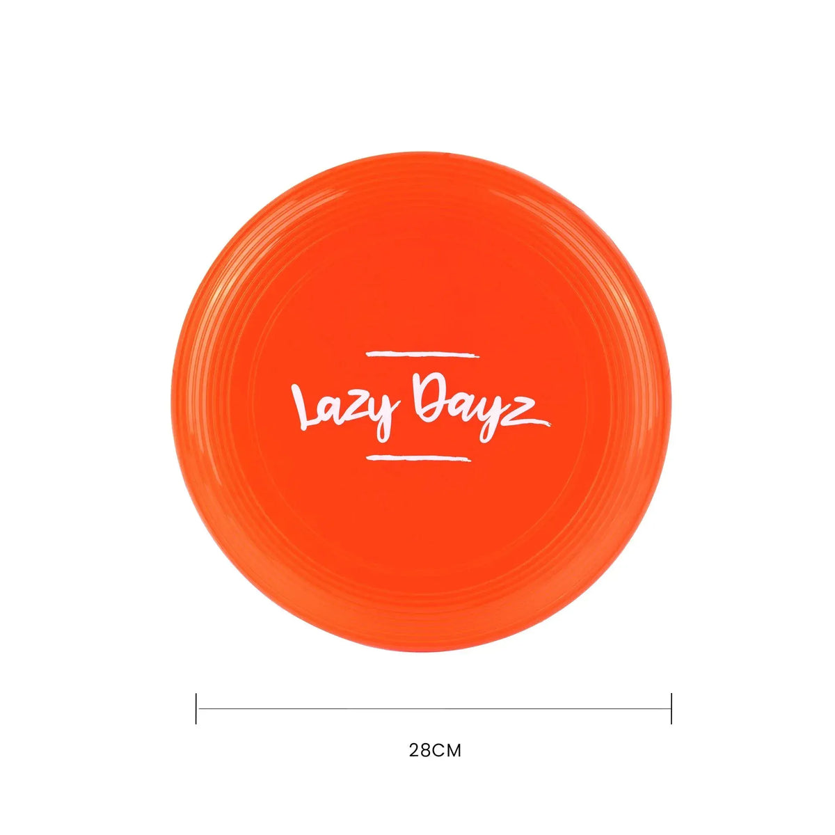 28cm Lazy Dayz Jumbo Neon Beach Frisbee - Red - Image 3