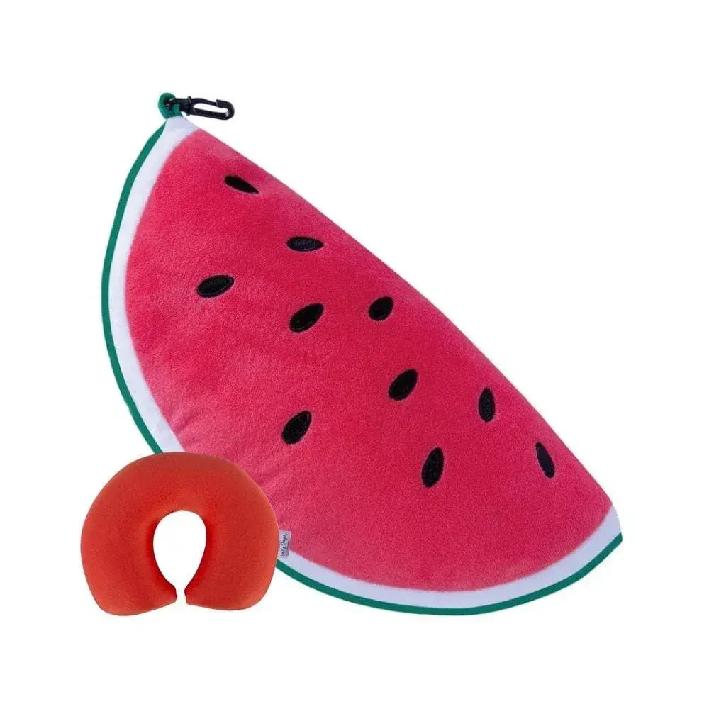 Two-Way Reversible Microfibre Travel Pillow-Watermelon - Image 2