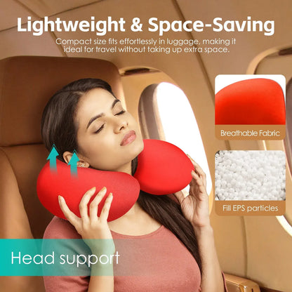 Two-Way Reversible Microfibre Travel Pillow-Watermelon - Image 3