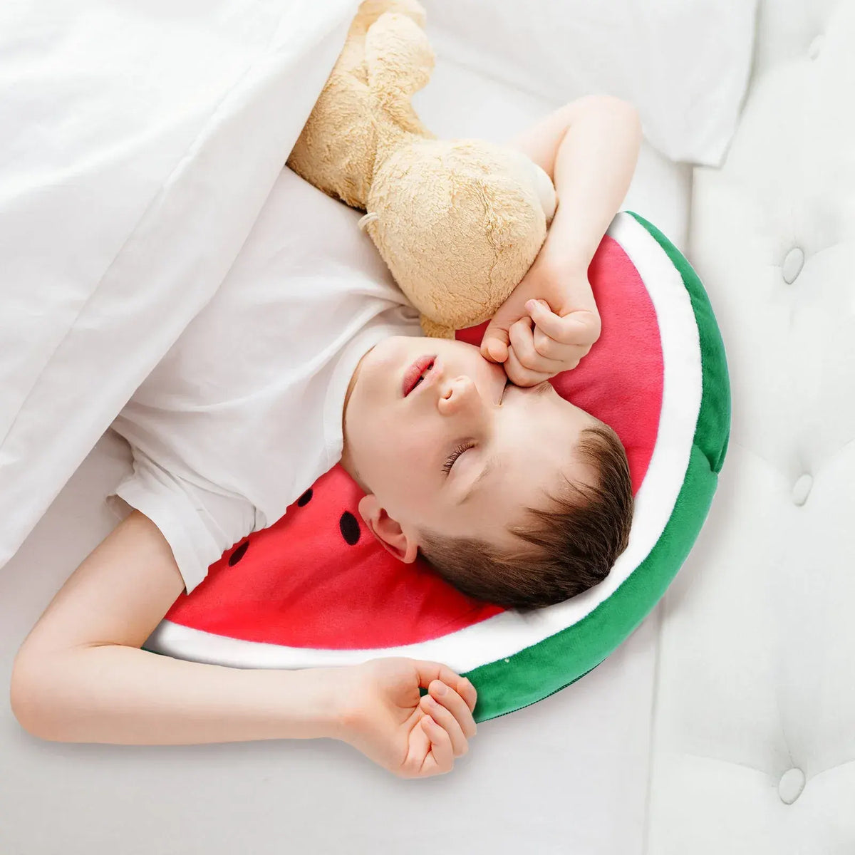 Two-Way Reversible Microfibre Travel Pillow-Watermelon - Image 4