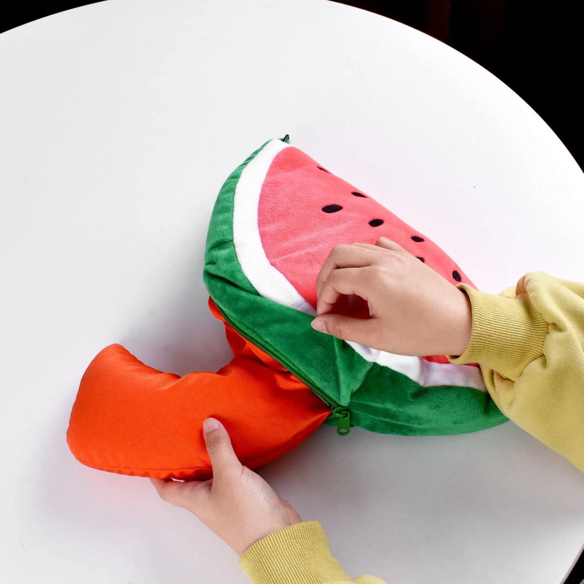 Two-Way Reversible Microfibre Travel Pillow-Watermelon - Image 5