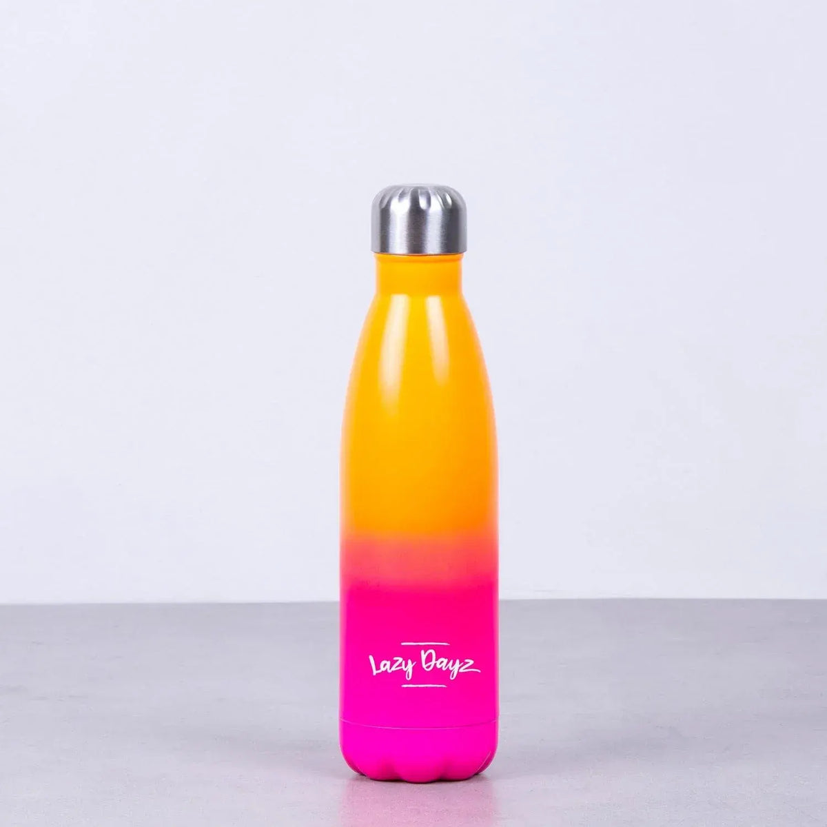 Lazy Dayz Daily Drink Bottle 500ml - Orange Pink Ombre - Image 4