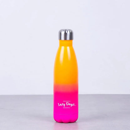 Lazy Dayz Daily Drink Bottle 500ml - Orange Pink Ombre - Image 4