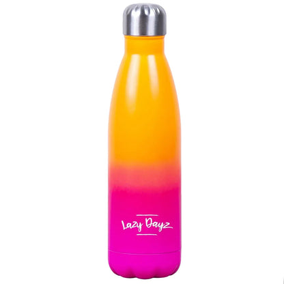 Lazy Dayz Daily Drink Bottle 500ml - Orange Pink Ombre - Image 5