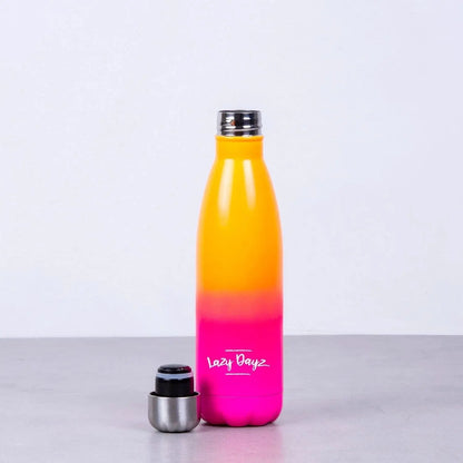 Lazy Dayz Daily Drink Bottle 500ml - Orange Pink Ombre - Image 8