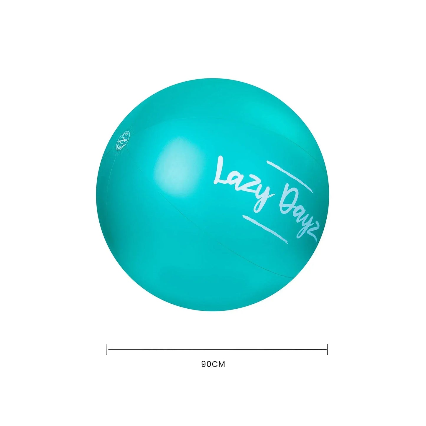 90cm Lazy Dayz Inflatable Jumbo Beach Ball - Teal - Image 3