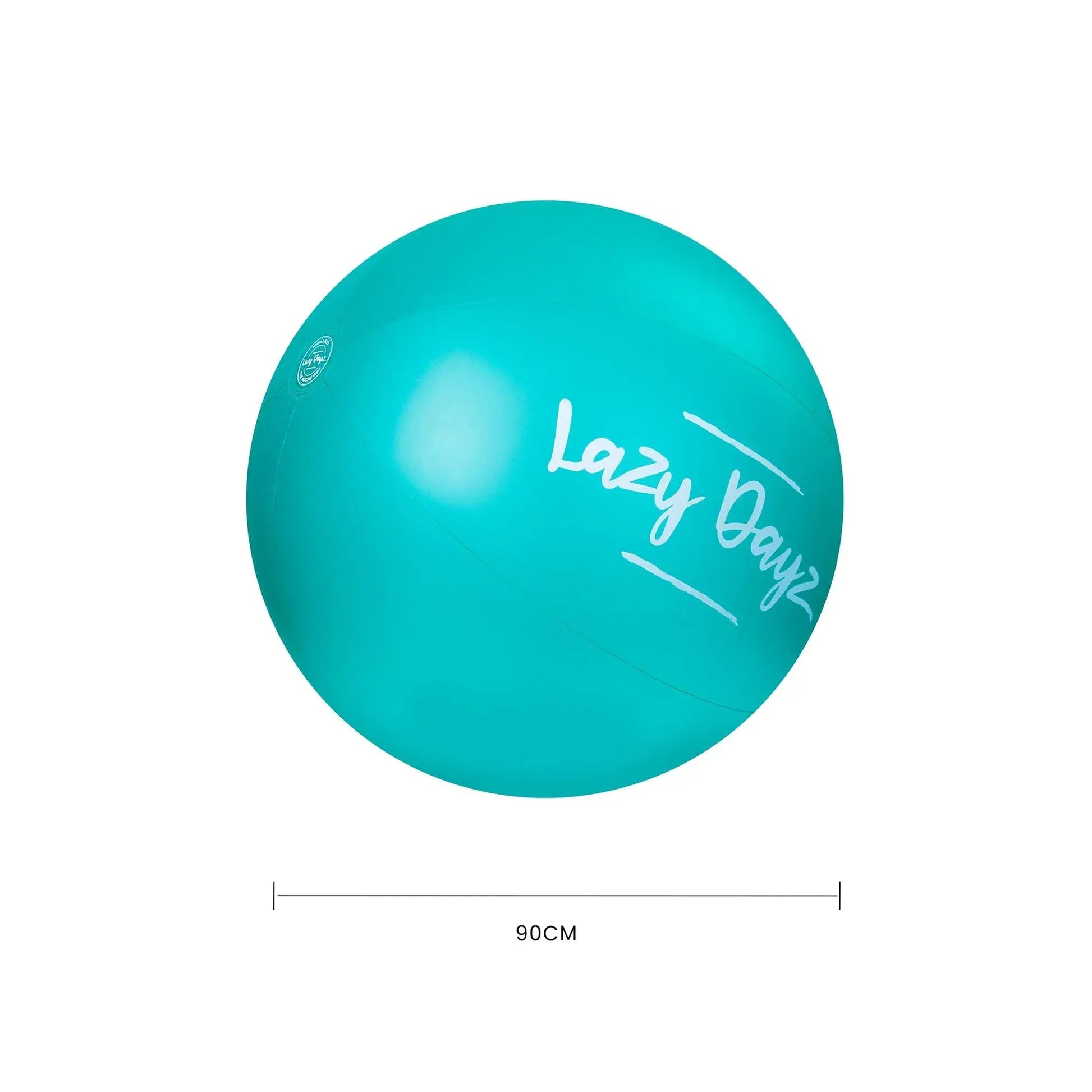 90cm Lazy Dayz Inflatable Jumbo Beach Ball - Teal - Image 3