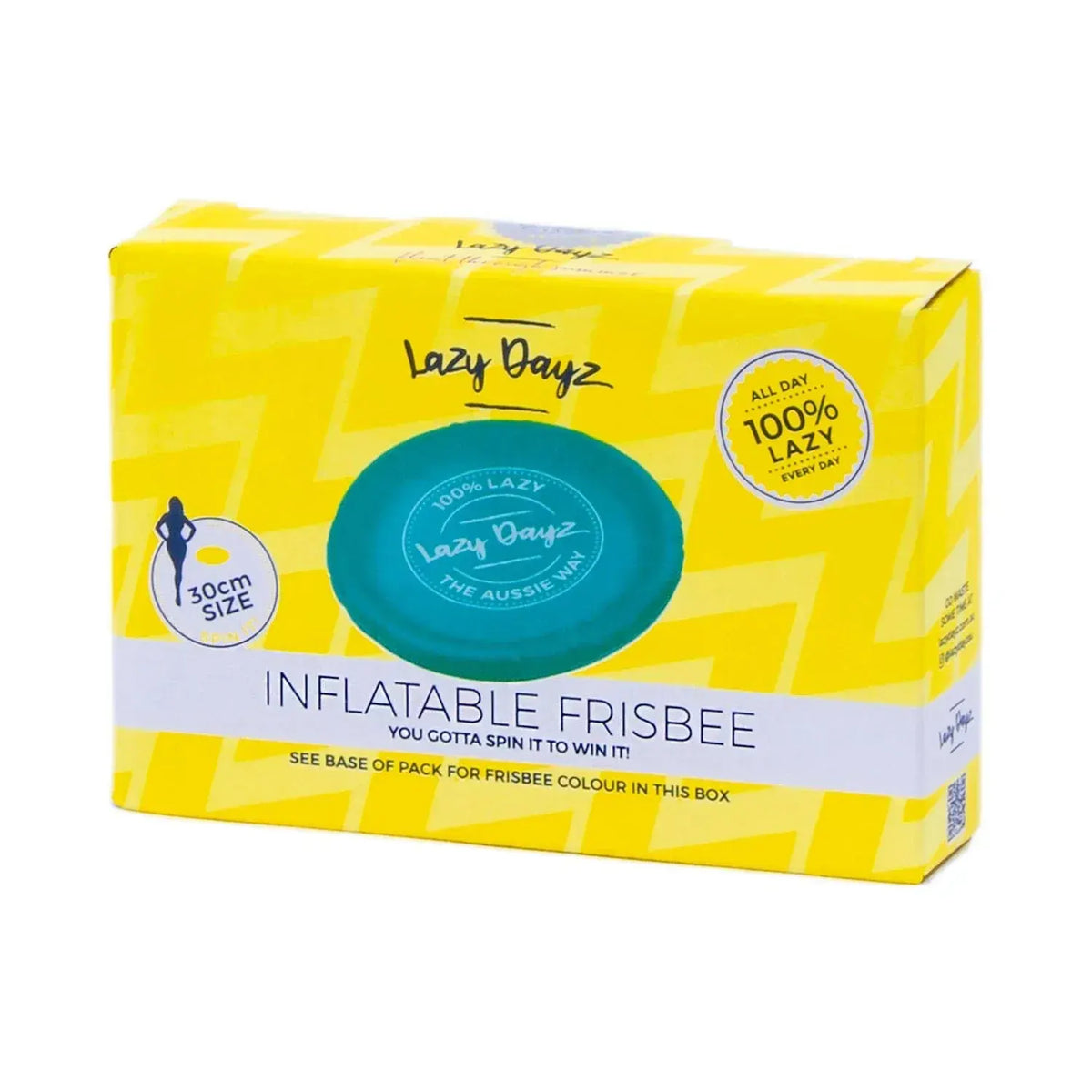 Lazy Dayz Inflatable Frisbee - Teal - Image 2