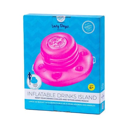 Lazy Dayz Inflatable Drinks Tub - Pink - Image 3