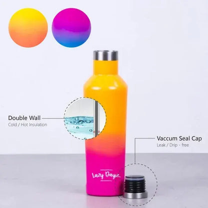 Lazy Dayz Spartan Drink Bottle 480ml - Orange Pink Ombre - Image 4