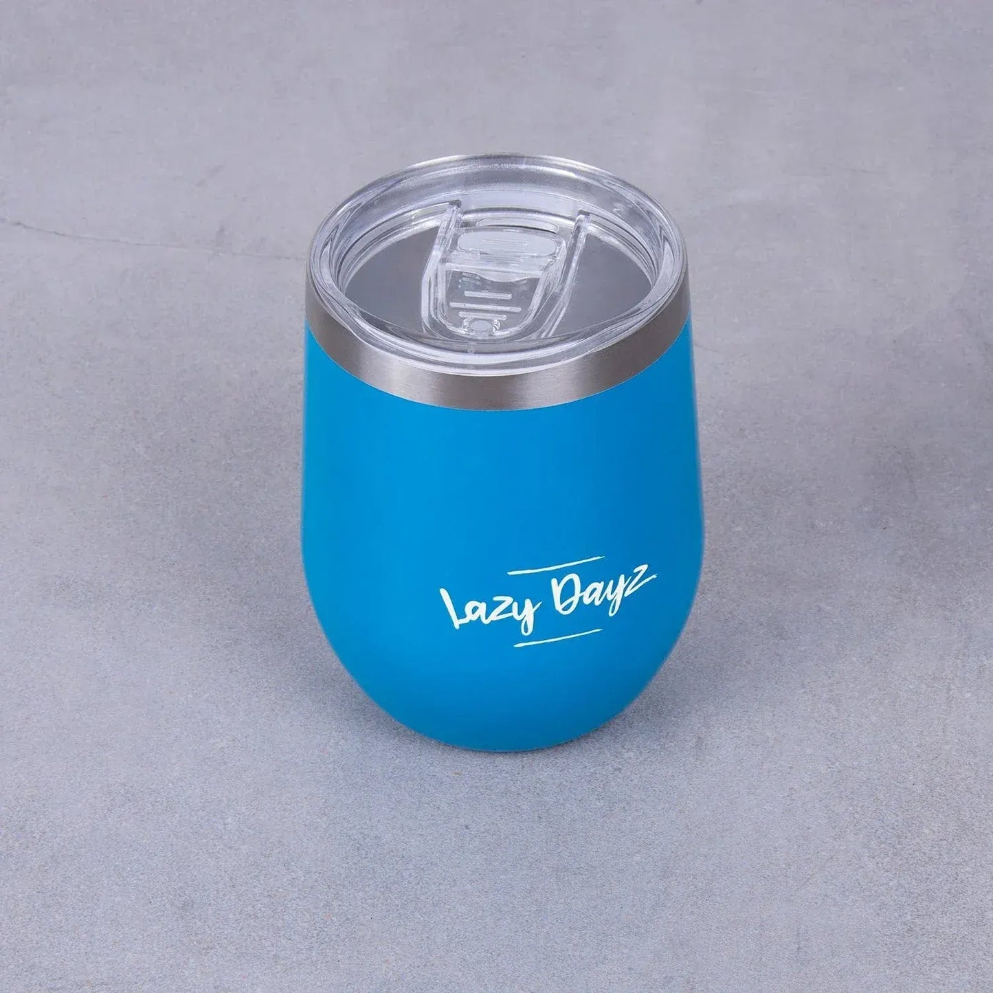 Lazy Dayz Stemless Wine Cup 350ml - Blue - Image 5