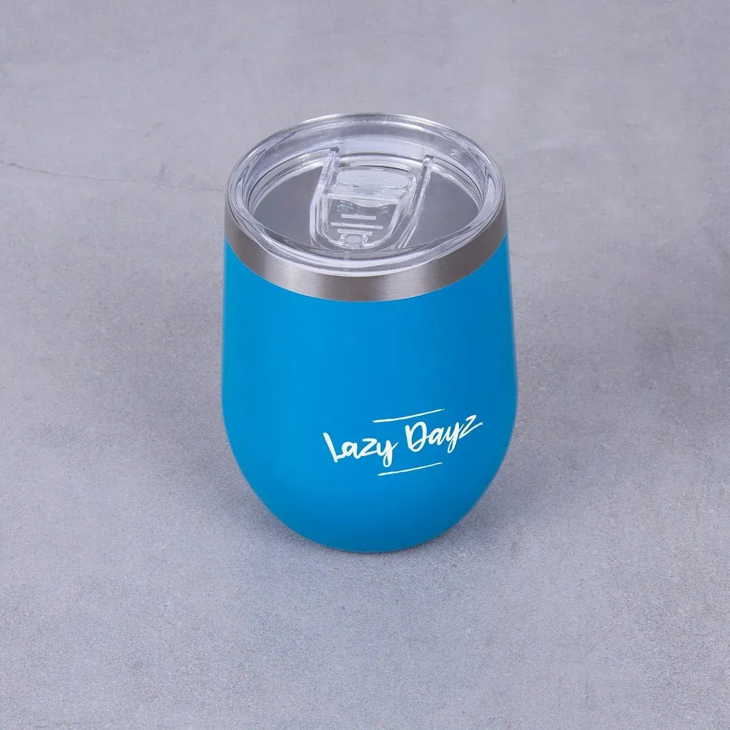 Lazy Dayz Stemless Wine Cup 350ml - Blue - Image 5