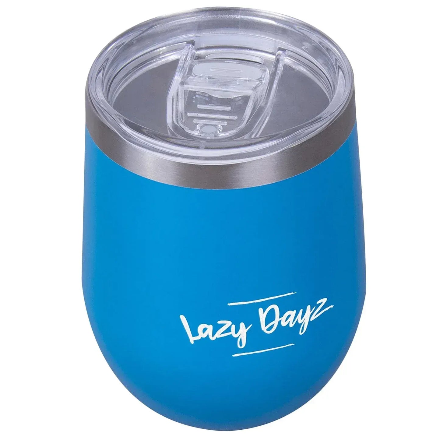 Lazy Dayz Stemless Wine Cup 350ml - Blue - Image 6