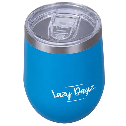 Lazy Dayz Stemless Wine Cup 350ml - Blue - Image 6