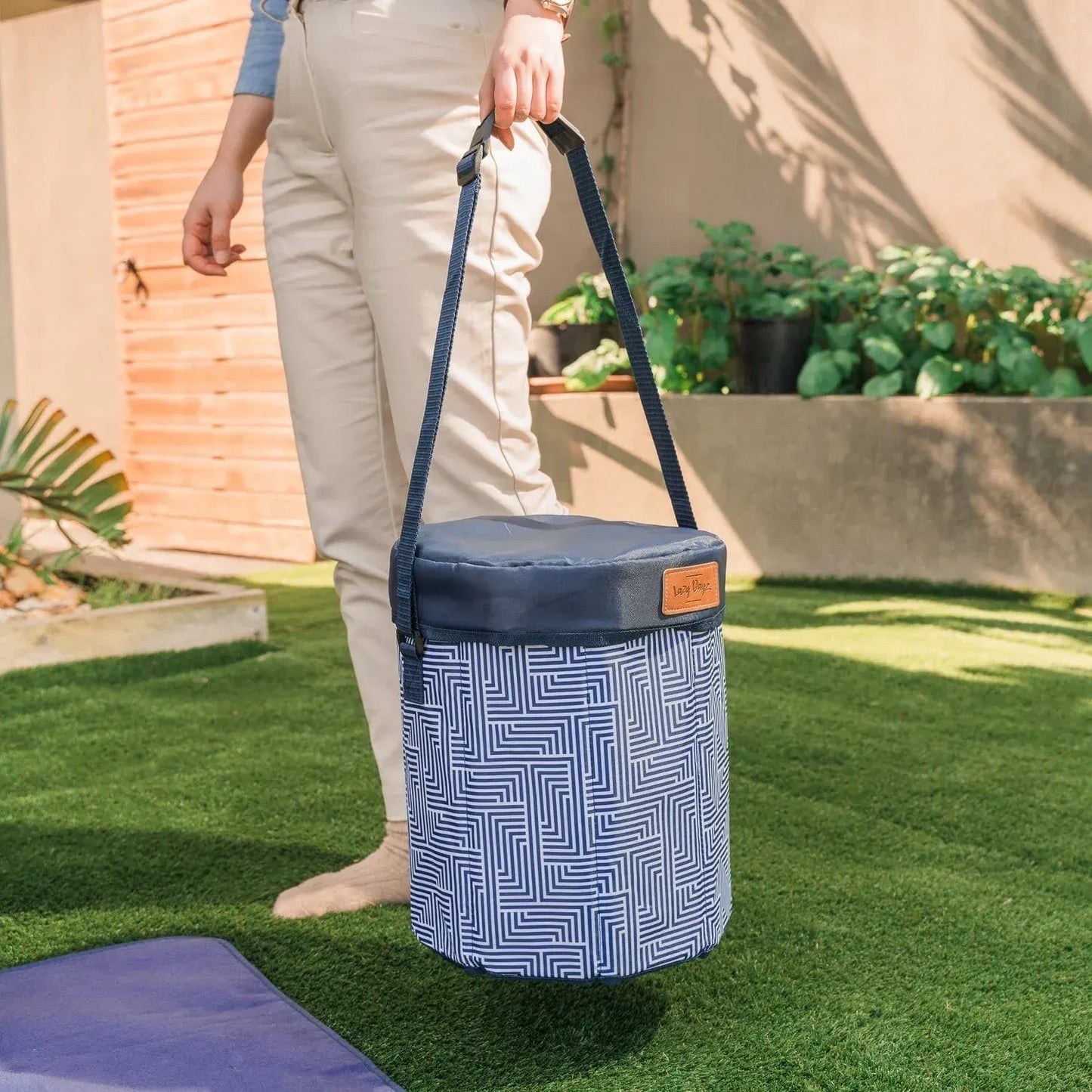 Lazy Dayz Insulated Cooler Stool - Mossman - Image 4