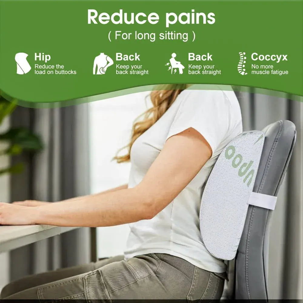 Bamboo Memory Foam Lumbar Support Cushion - Image 3