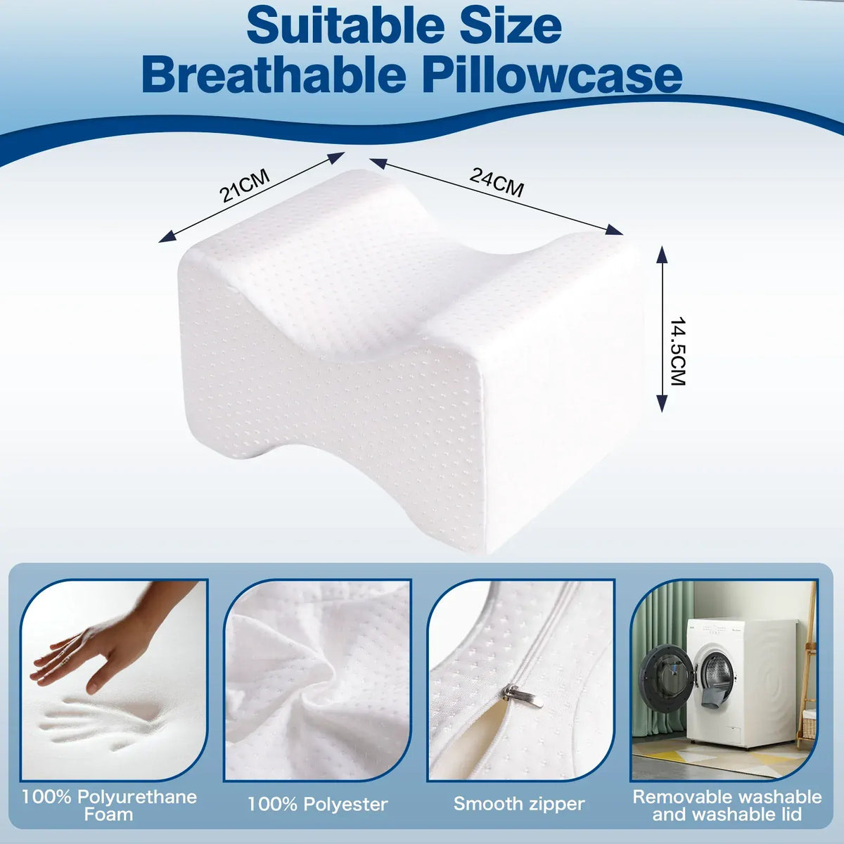 Memory Foam Sciatica Relief Leg Pillow - Image 4