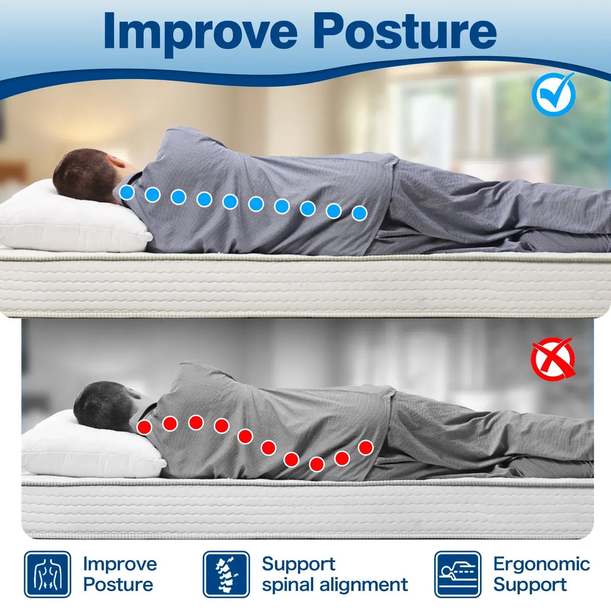 Memory Foam Sciatica Relief Leg Pillow - Image 5