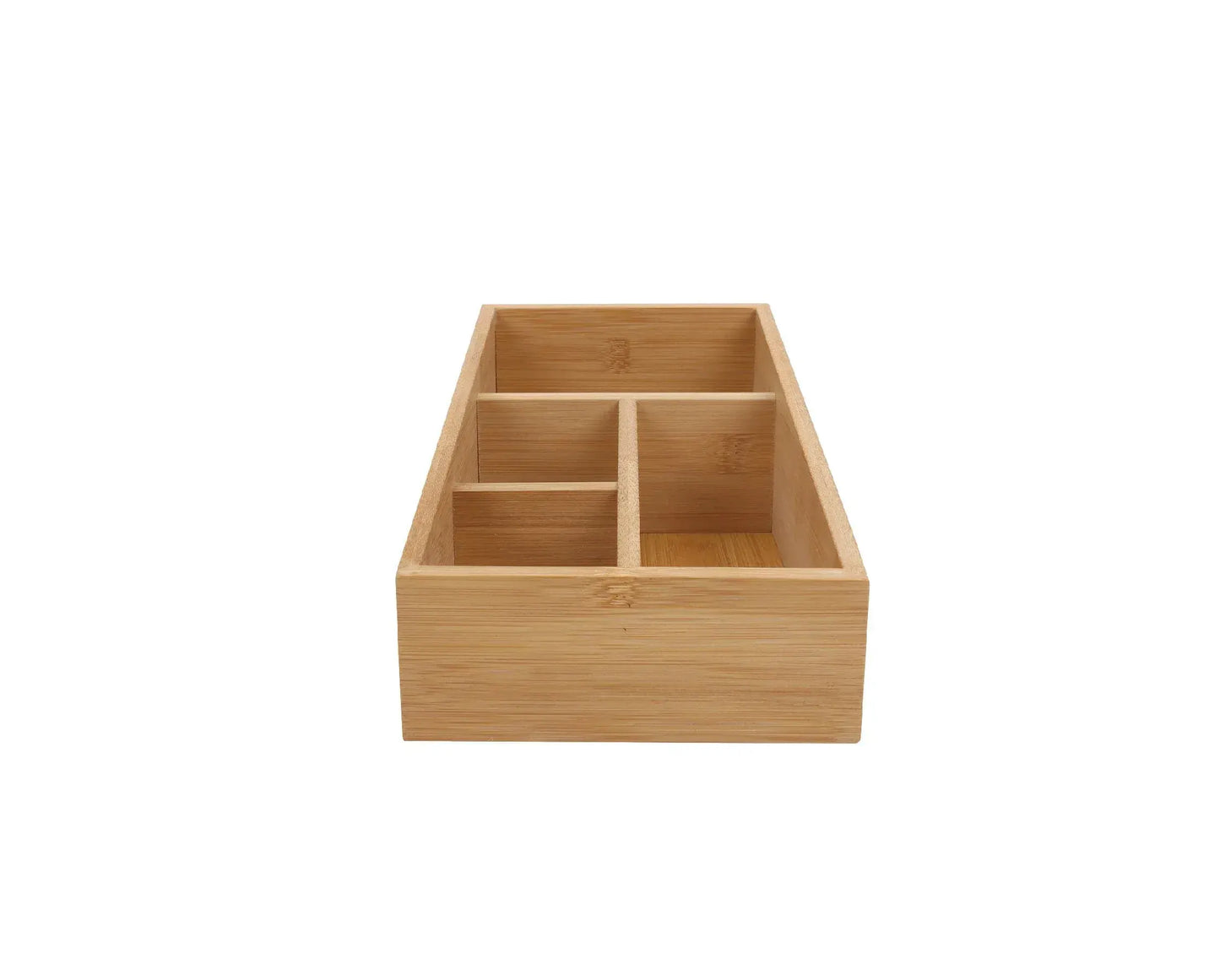 Bamboo Storage Box with 4 Slots - Image 3