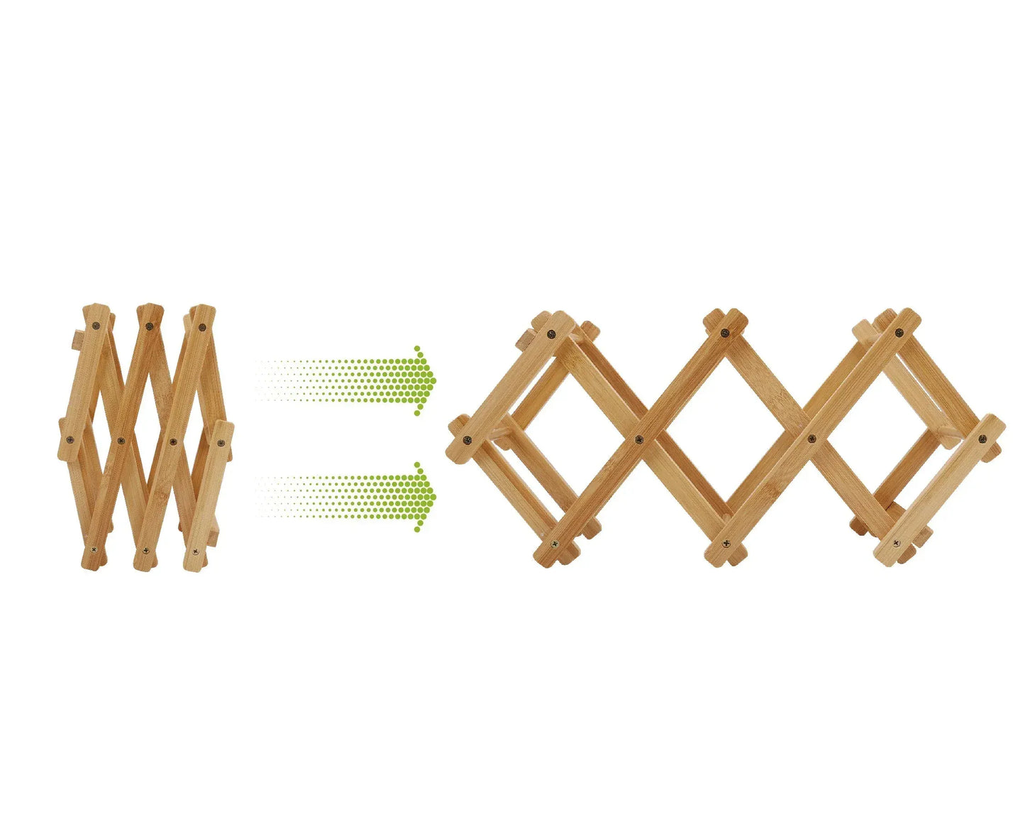 Bamboo Foldable Wine Bottle Holder - Image 3