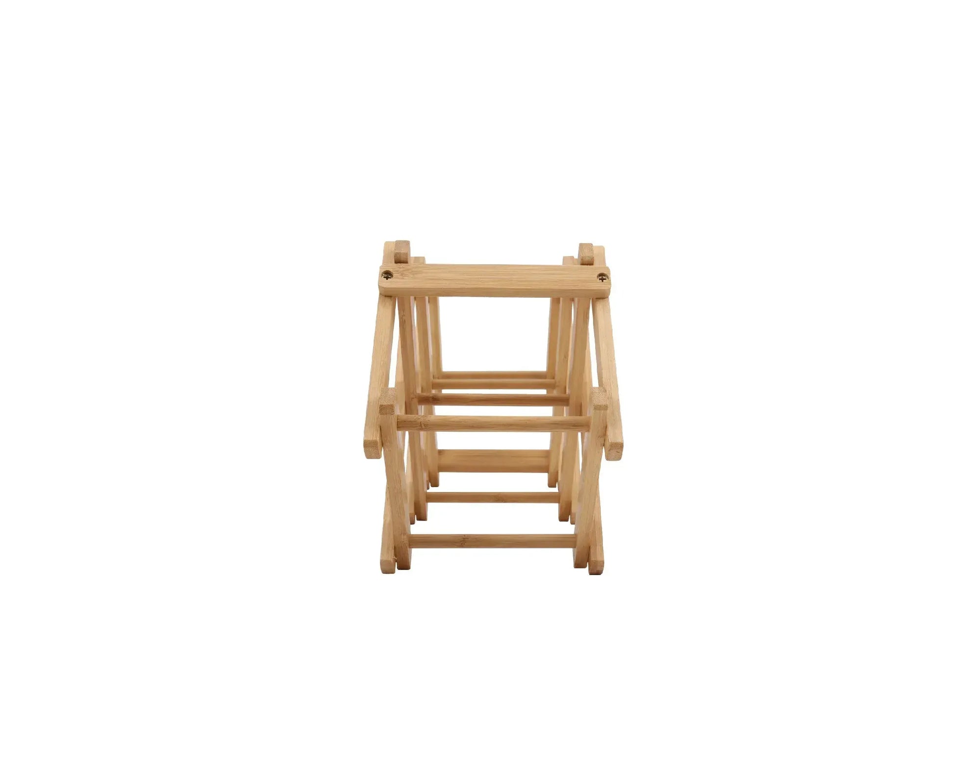 Bamboo Foldable Wine Bottle Holder - Image 5