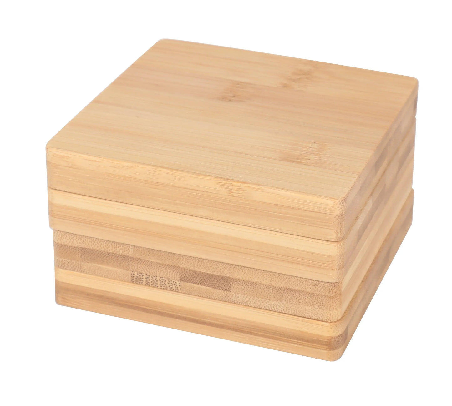 4 Pcs Bamboo Unique Drink Coasters - Image 3