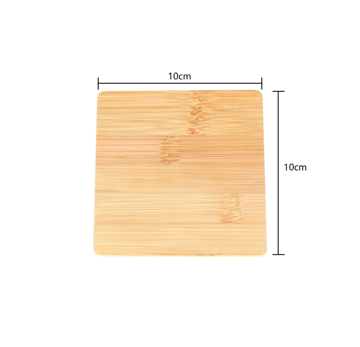 4 Pcs Bamboo Unique Drink Coasters - Image 4