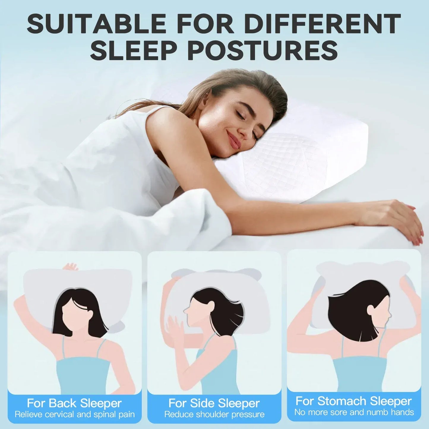 CPAP Contour Sleep Therapy Memory Foam Pillow - Image 5