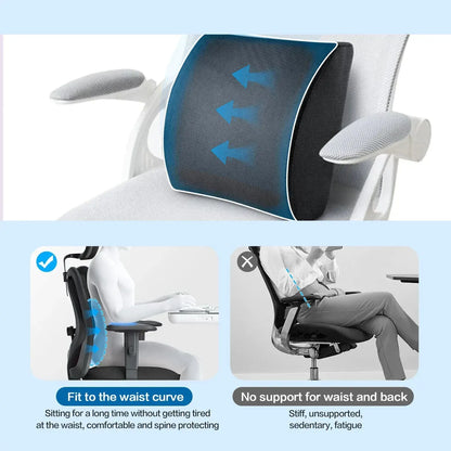 Bamboo Memory Foam Lumbar Support Cushion - Image 4